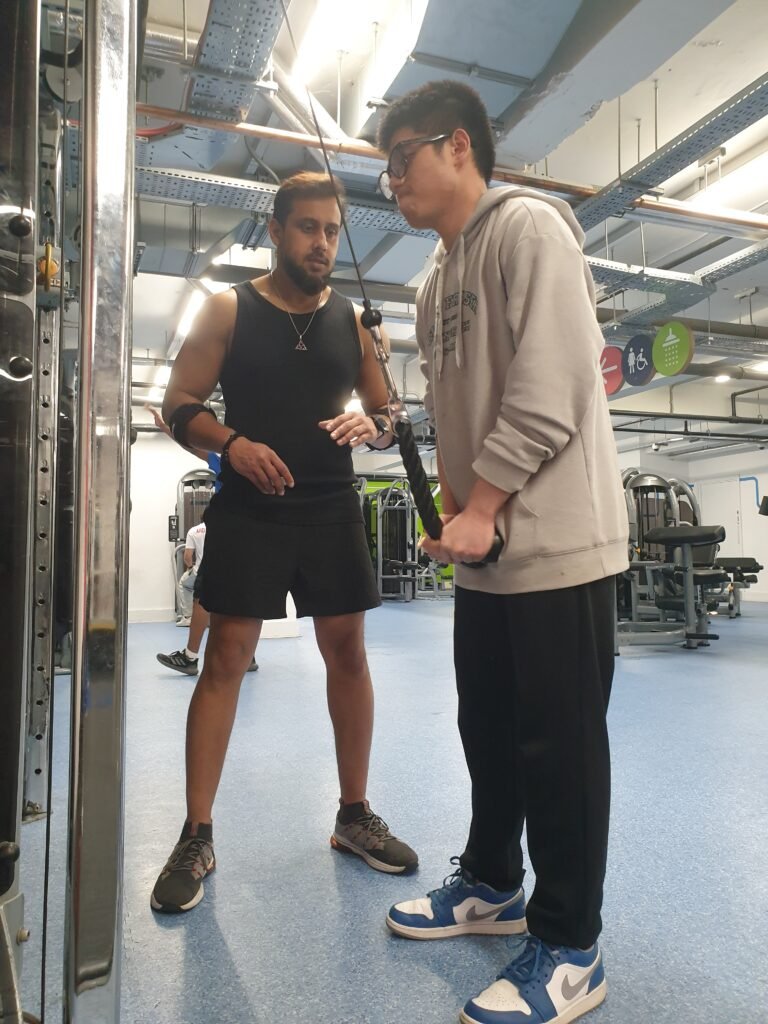 Asif with trainee